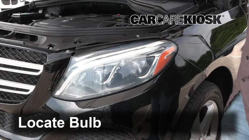 2018 Mercedes-Benz GLE350 4Matic 3.5L V6 Lights Highbeam (replace bulb)